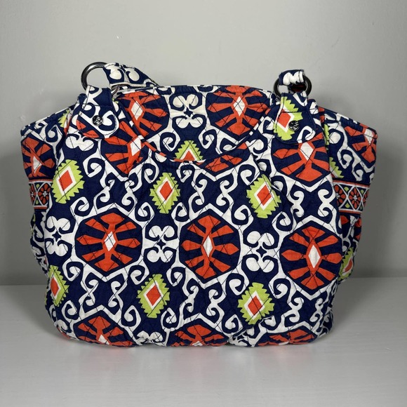 EUC Vera Bradley Sun Valley Glenna Large Double Shoulder Strap Satchel Daily Bag - Picture 2 of 8